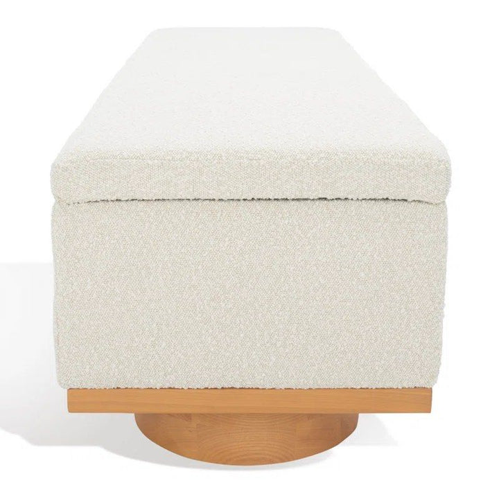 KEREIM Modern Boucle Storage Bench