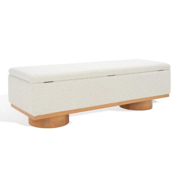 KEREIM Modern Boucle Storage Bench