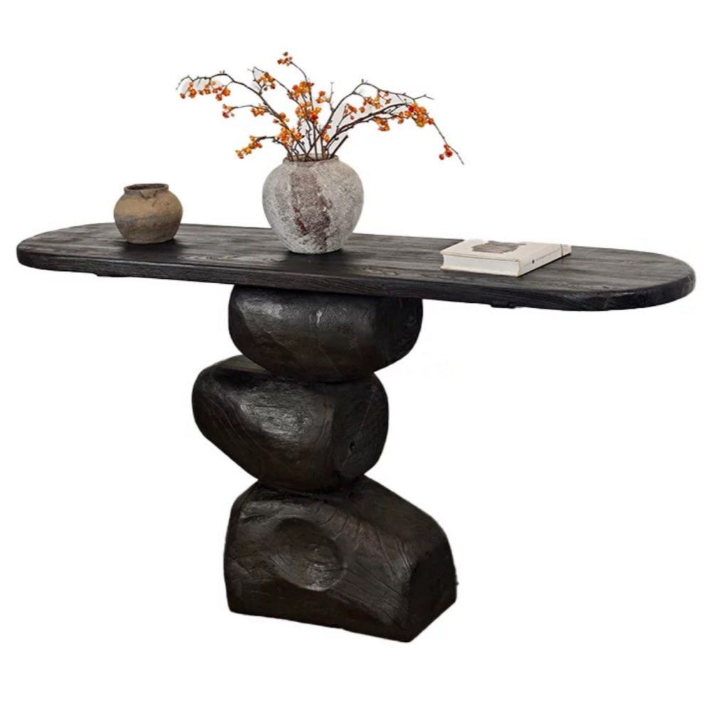 PEONY Rustic Solid Wood Console Table