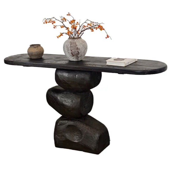 PEONY Rustic Solid Wood Console Table