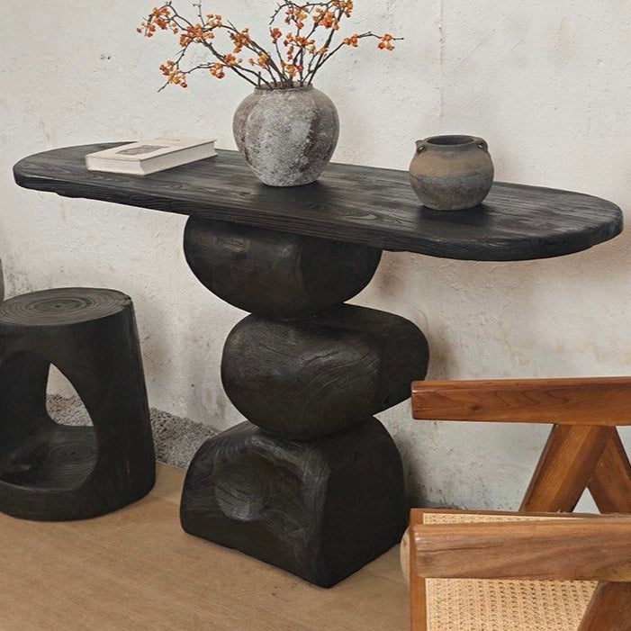 PEONY Rustic Solid Wood Console Table