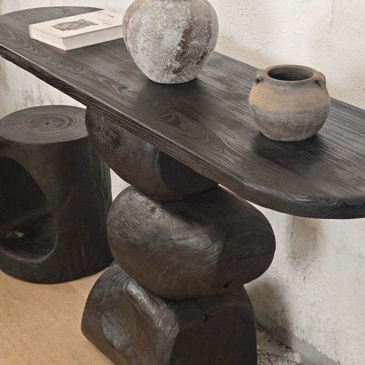 PEONY Rustic Solid Wood Console Table