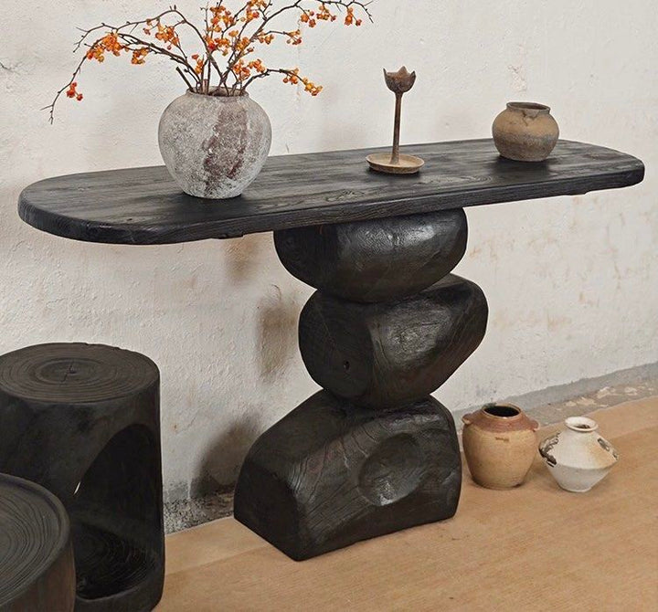 PEONY Rustic Solid Wood Console Table