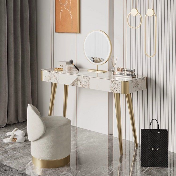 KEZO Modern Sintered Stone Vanity Table