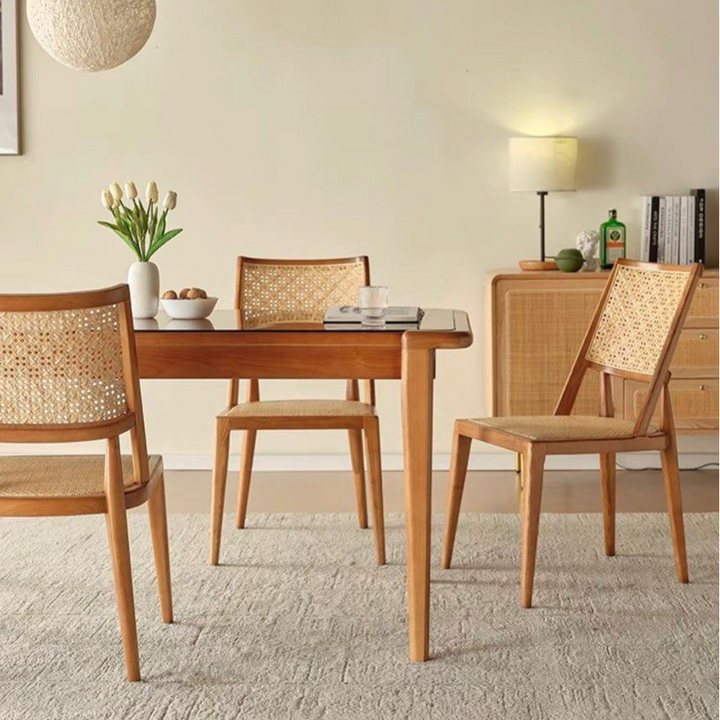 GARGAN Rustic Rattan Dining Chair