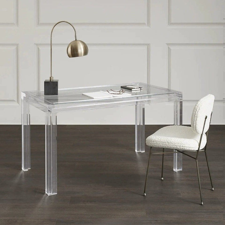 BART Modern Acrylic Study Console Table