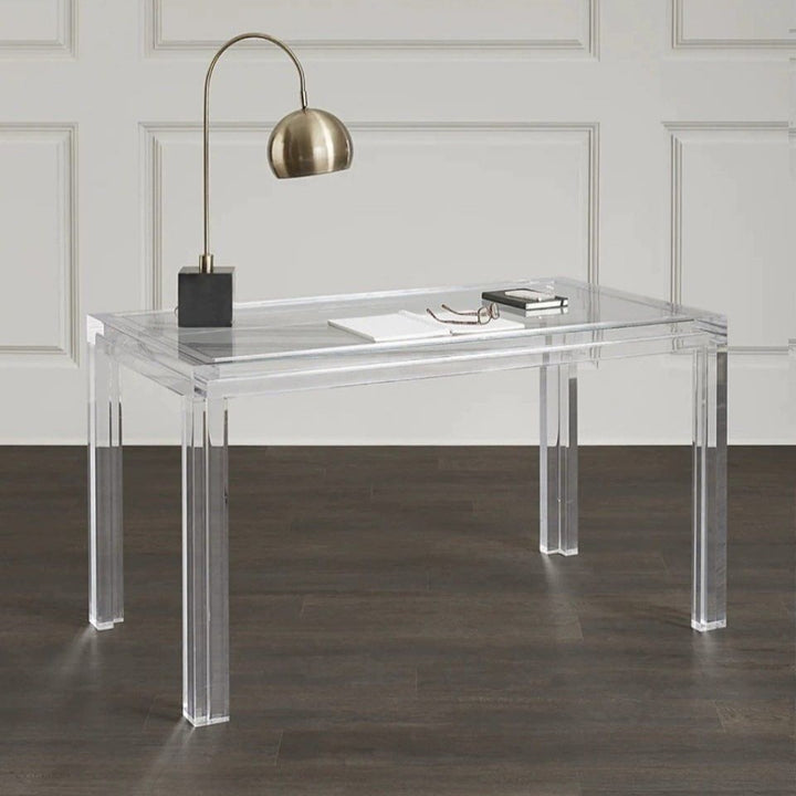 BART Modern Acrylic Study Console Table