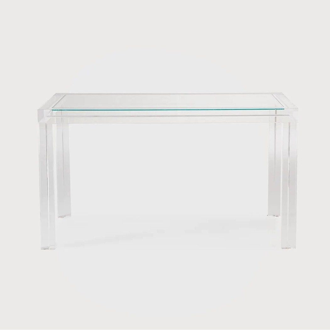BART Modern Acrylic Study Console Table