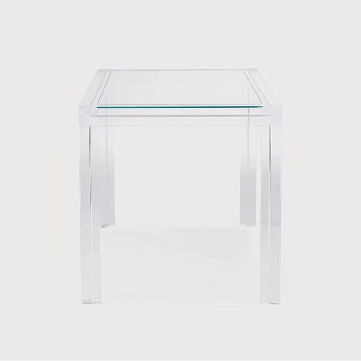 BART Modern Acrylic Study Console Table