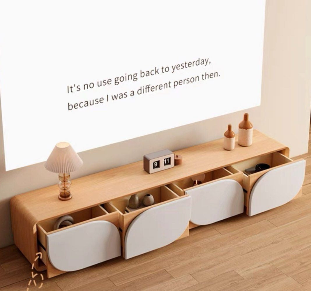 KOTORIN Japandi Solid Wood TV Console