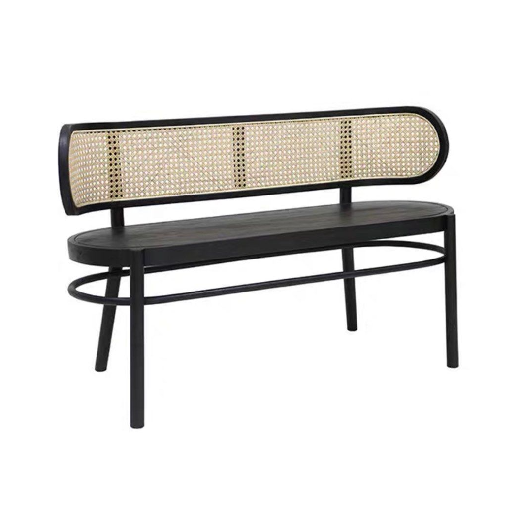 SABLE Rustic Rattan Dining Bench