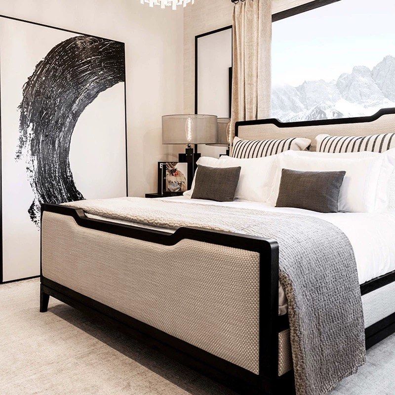 KINGSLY Modern Fabric Bedframe