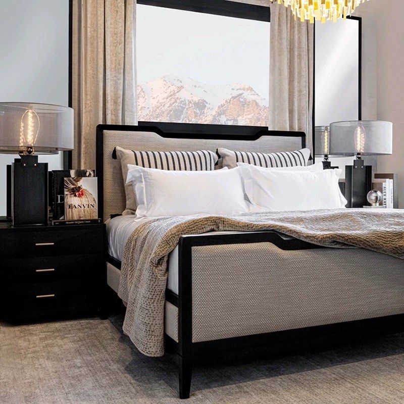 KINGSLY Modern Fabric Bedframe