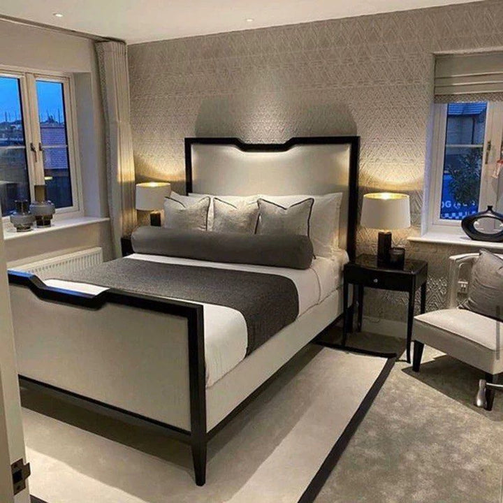 KINGSLY Modern Fabric Bedframe