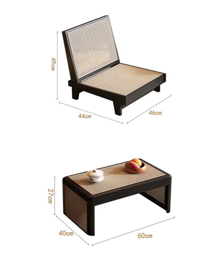 NARI Japandi Rattan Lounge Chair