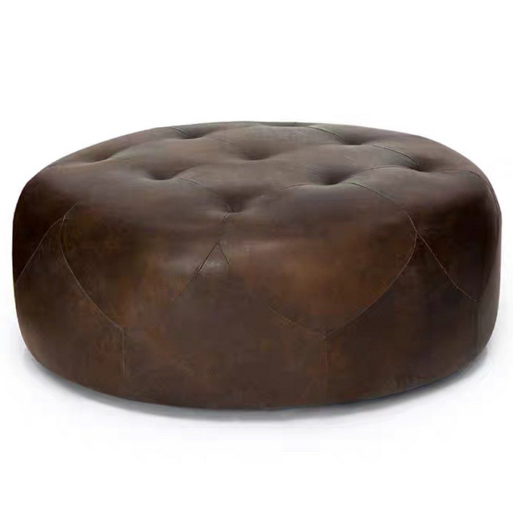 LIRIEL Modern Leather Ottoman