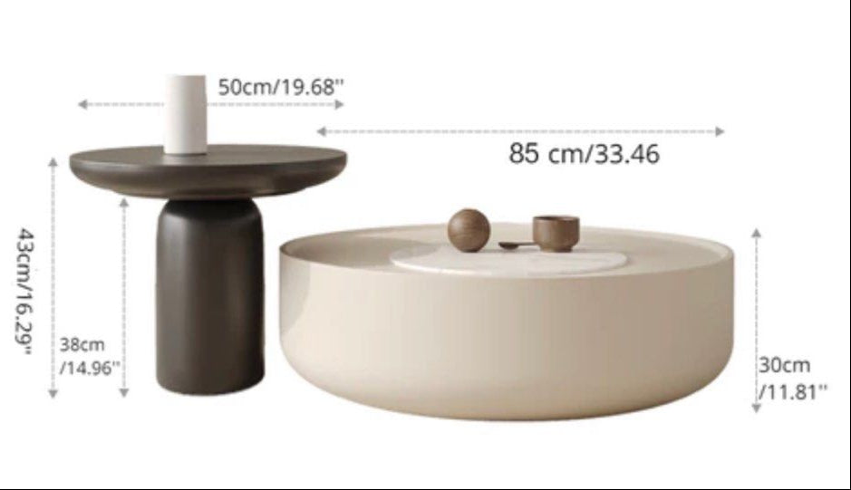 PHIL Round Coffee Table (Set of 2)