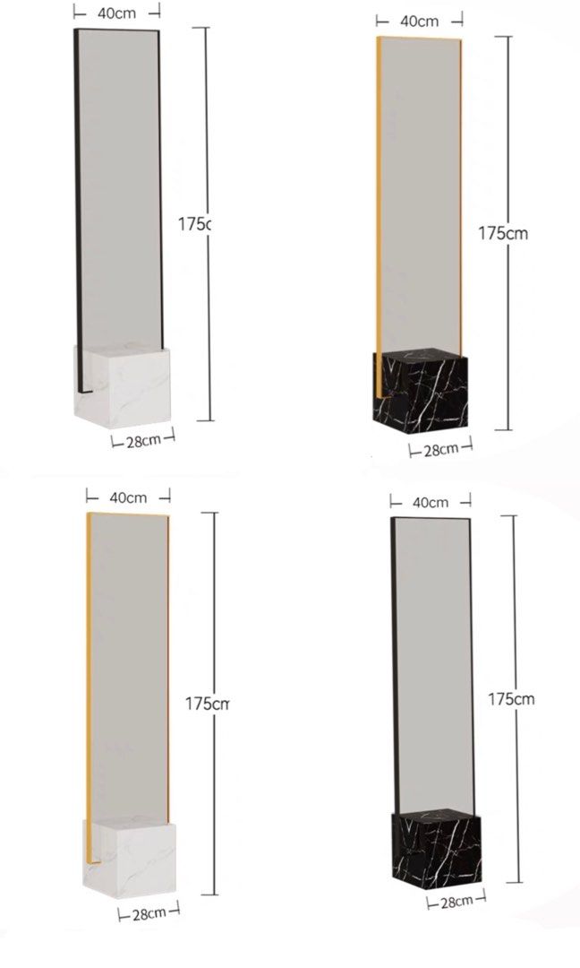 KODEL Grand Marble Standing Mirror