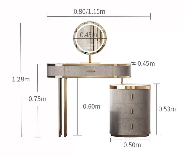 KOJE Modern Vanity Table Set