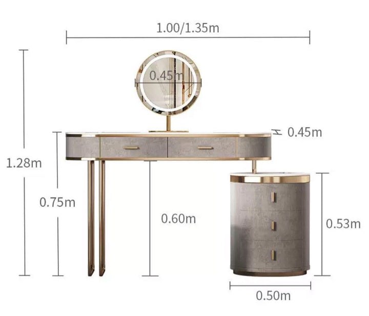 KOJE Modern Vanity Table Set