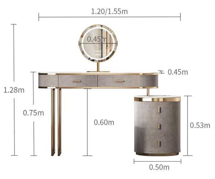 KOJE Modern Vanity Table Set