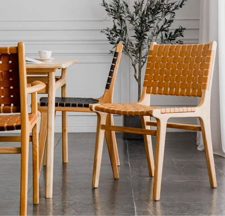 KOLTON Saddle Leather Dining Chair
