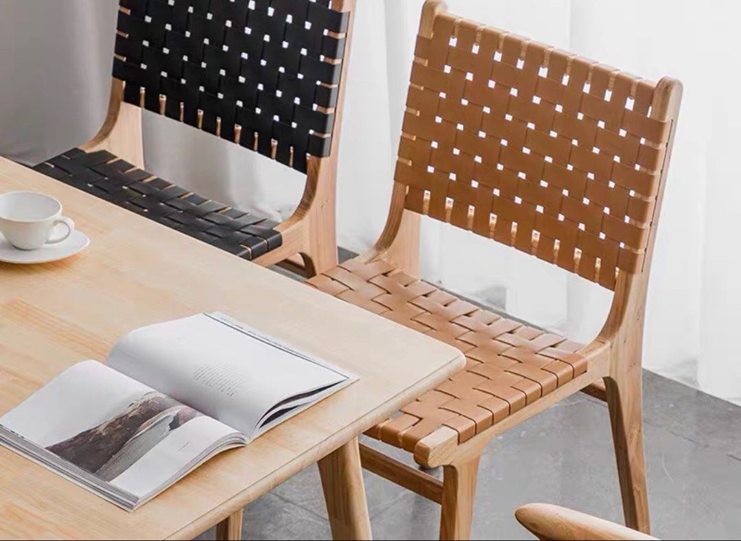 KOLTON Saddle Leather Dining Chair