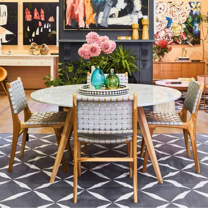 KOLTON Saddle Leather Dining Chair