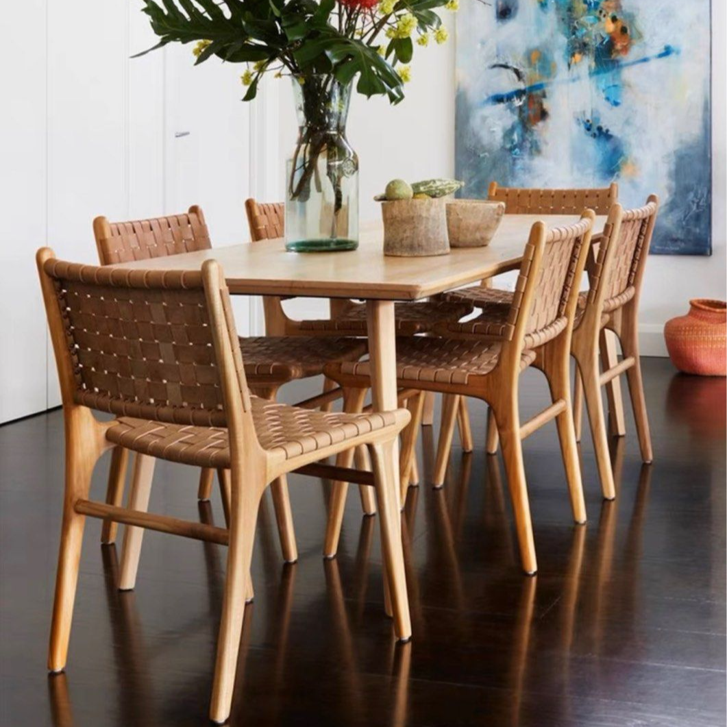 KOLTON Saddle Leather Dining Chair