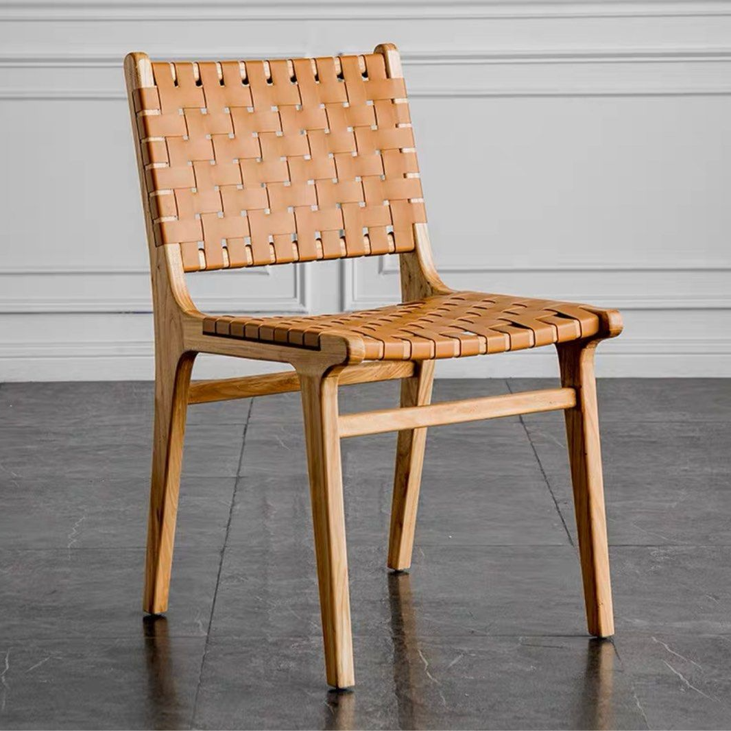 KOLTON Saddle Leather Dining Chair