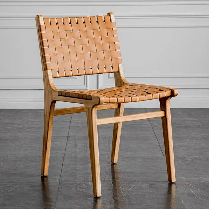 KOLTON Saddle Leather Dining Chair