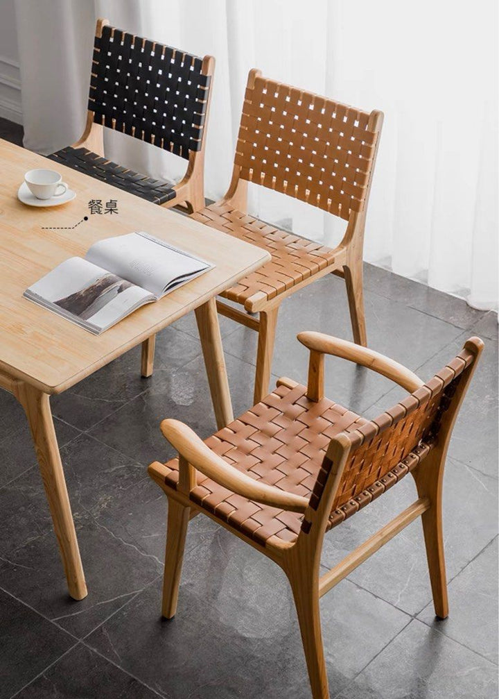 KOLTON Saddle Leather Dining Chair