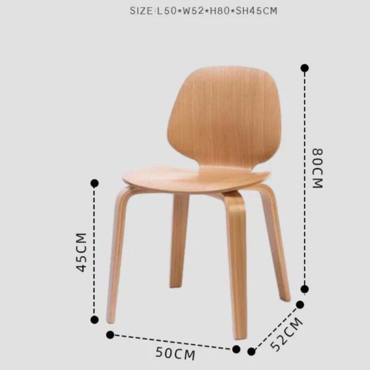 ATRAJ Modern Solid Wood Dining Chair
