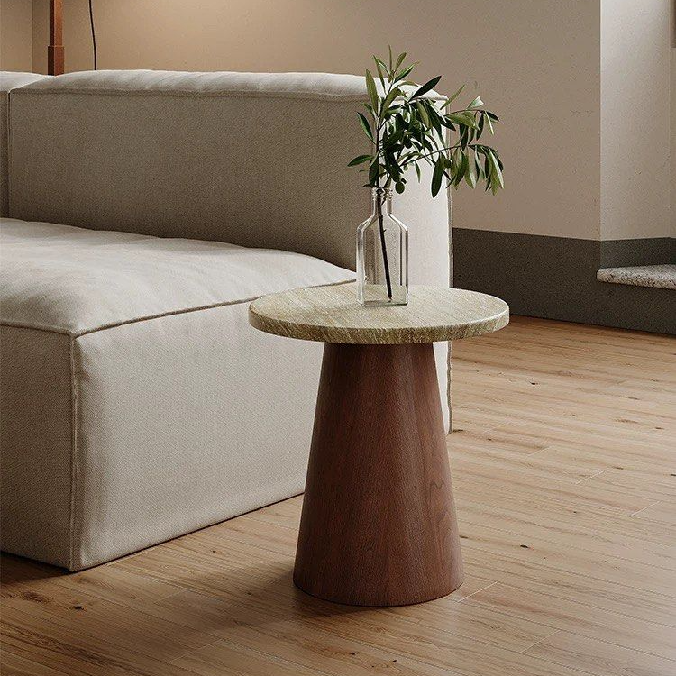RINA Wabi Sabi Travertine Coffee Table