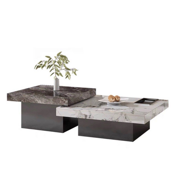 LAYNE Modern Natural Marble Coffee Tables