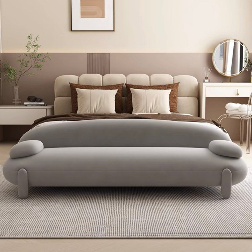 KOVE Modern Boucle Ottoman