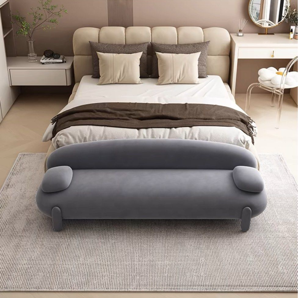KOVE Modern Boucle Ottoman