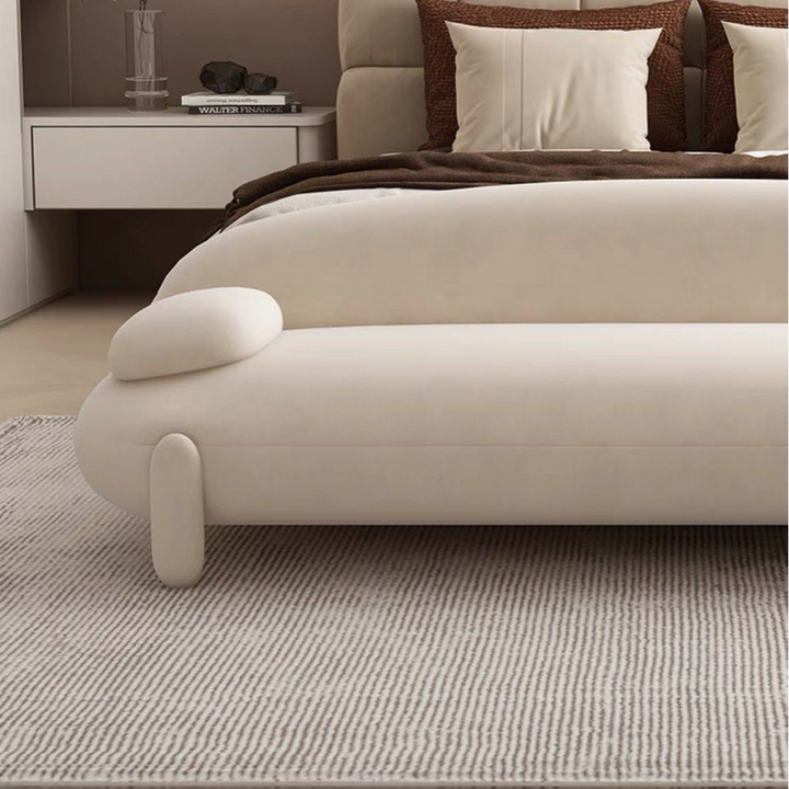KOVE Modern Boucle Ottoman
