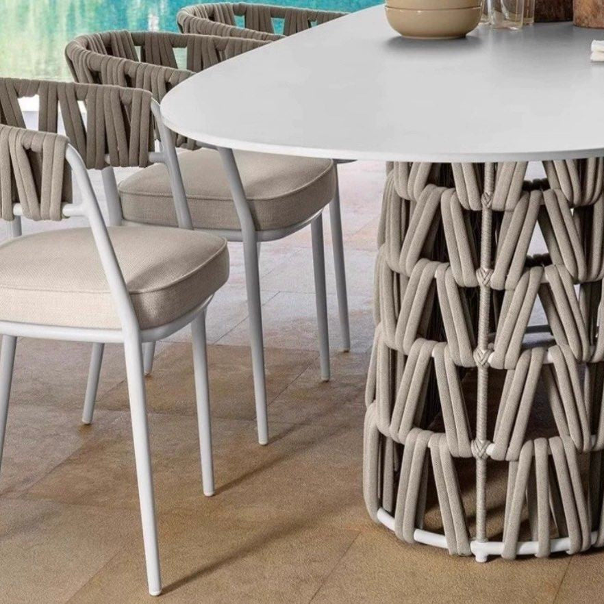 EREN Modern Outdoor Sintered Stone Dining Table