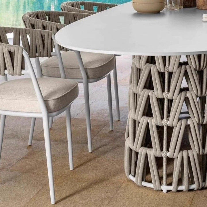 EREN Modern Outdoor Sintered Stone Dining Table