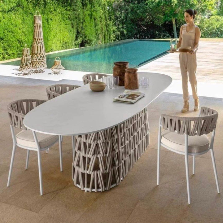 EREN Modern Outdoor Sintered Stone Dining Table
