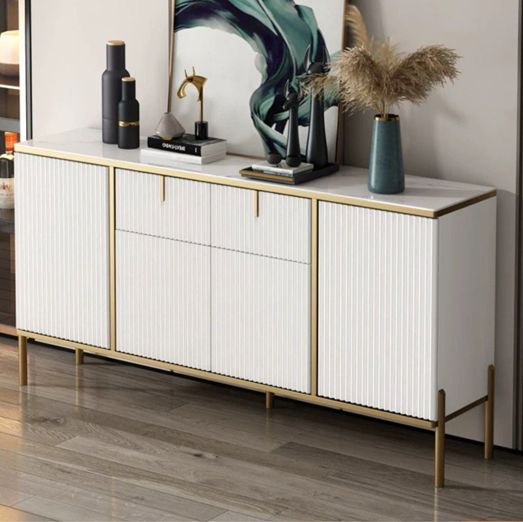 Fluted Sideboard With Rounded FOZAR Modern Fluted Sideboard – Radical Homes