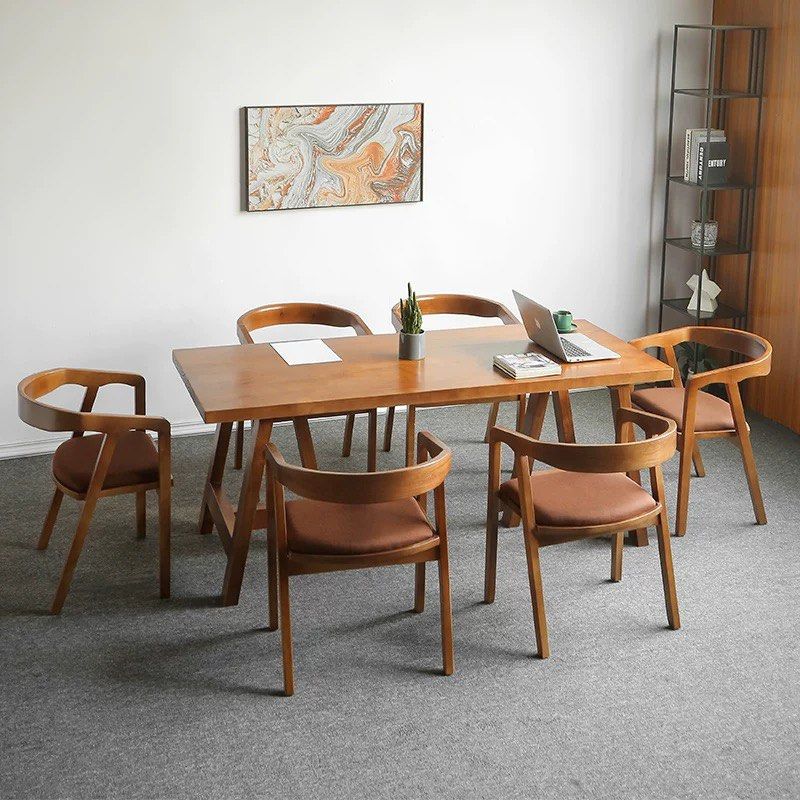 KREUA Rustic Solid Wood Dining Table