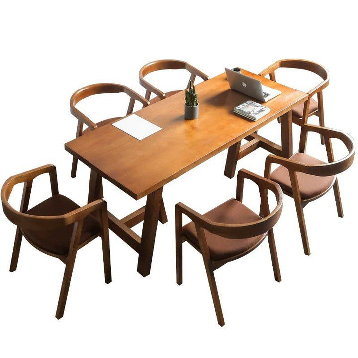 KREUA Rustic Solid Wood Dining Table