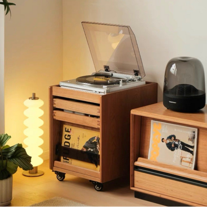 ROSLIN Bedside Table With Wheels