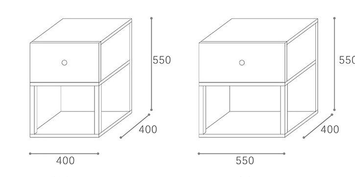 BEDEN Nightstands (Set of 2)