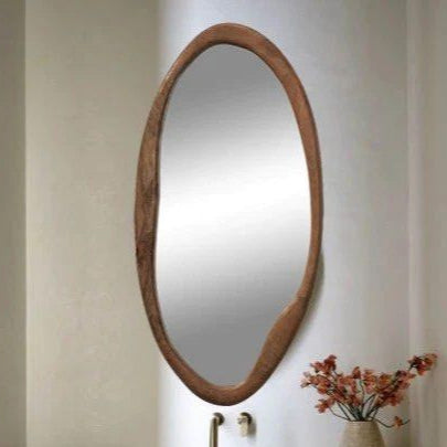 KURE Rustic Walnut Wall Mirror