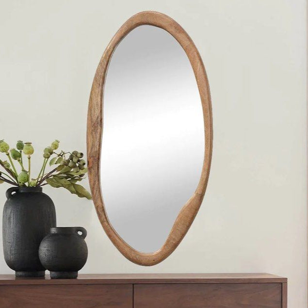 KURE Rustic Walnut Wall Mirror
