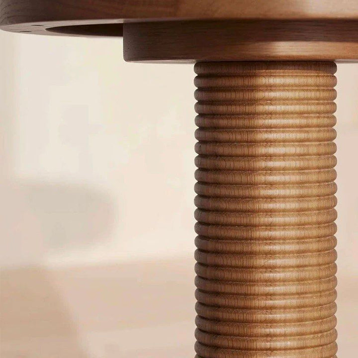 KUREIN Vintage Solid Wood Bar Stool