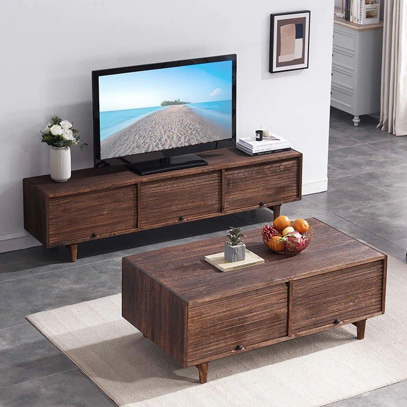 TAVRA Solid Wood TV Stand
